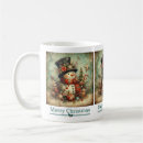 Search for christmas snowman mugs Whimsical