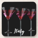 Search for martini coasters Red