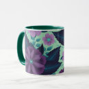 Search for purple leaves mugs Floral pattern