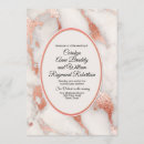 Search for marble and rose gold wedding invitations Trendy