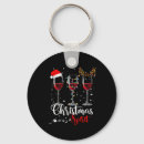 Search for wine humor key rings Santa