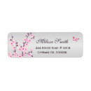 Search for pink cherry blossom return address labels Asian