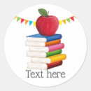 Search for apple round stickers Teaching