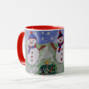Search for snowmen coffee mugs Watercolor