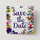 Search for save date wedding badges For her