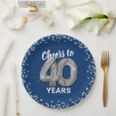 Search for 40th anniversary plates Glitter