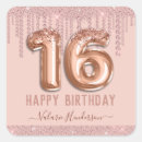Search for happy 16th birthday stickers For her