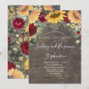 Search for sunflower wedding anniversary invitations Rustic