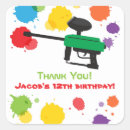 Search for paintball birthday stickers Party