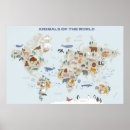 Search for world map nursery posters Animals