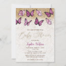 Search for lilac gold baby shower invitations Butterflies