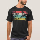 Search for eat sleep surf tshirts Retro