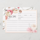 Search for antique bridal shower recipe cards Vintage