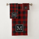 Search for red and black plaid bathroom accessories Chequered