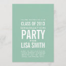 Search for mint green graduation invitations Simple