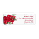 Search for red rose return address labels Botanical