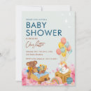 Search for watercolor balloons invitations Boy girl