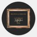 Search for vintage round wedding stickers Classy