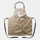 Search for gold foil aprons Typography