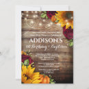 Search for sunflower burgundy rose invitations Wood