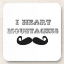 Search for moustaches coasters Hipster