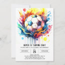 Search for football party invitations Watercolor