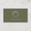 Search for olive green business cards Minimalist