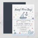 Search for ahoy its a boy invitations Ocean
