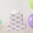 Search for rainbow unicorn party wrapping paper Purple