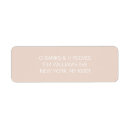 Search for pink and peach return address labels Bride