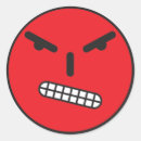Search for angry face stickers Mad