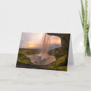 Search for iceland cards Seljalandsfoss waterfall