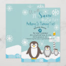 Search for fun penguins invitations Snow