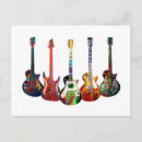 Search for colourful guitar postcards Music
