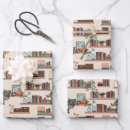 Search for bookshelf wrapping paper Book lover
