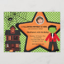 Search for green halloween invitations Haunted house