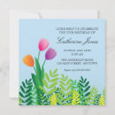 Search for woman seventieth birthday invitations Floral
