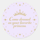 Search for princess round stickers Crown