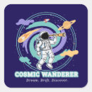 Search for space adventure stickers Astronaut