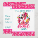 Search for flamingo beach party invitations Pink