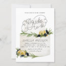 Search for citrus bridal shower invitations Positano