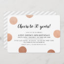 Search for rose gold polka dots invitations Chic
