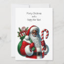 Search for black santa claus cards White