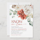 Search for snow in love bridal shower invitations Modern