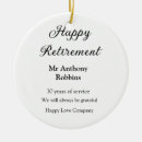 Search for retired christmas tree decorations Happy retirement