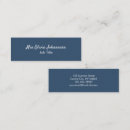 Search for skinny business cards Blue