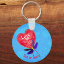 Search for heart balloons key rings Red