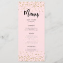 Search for pink and gold menus Glam