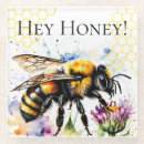 Search for honey bee coasters Typography