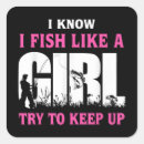 Search for love to fish stickers Girl
